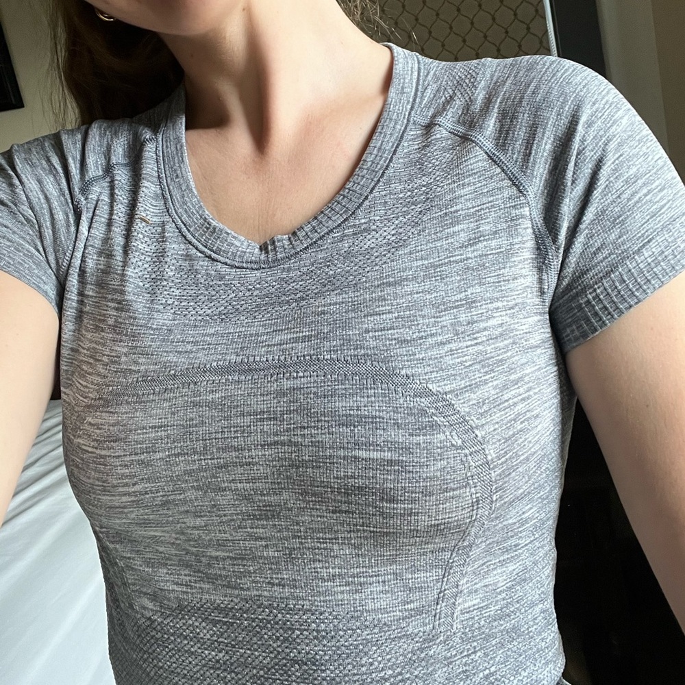 Lululemon grey workout shirt size s